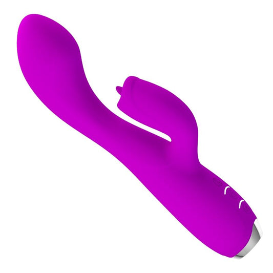 PRETTY LOVE - GLORIA RECHARGEABLE RABBIT VIBRATOR-WATERPROOF PURPLE - 1