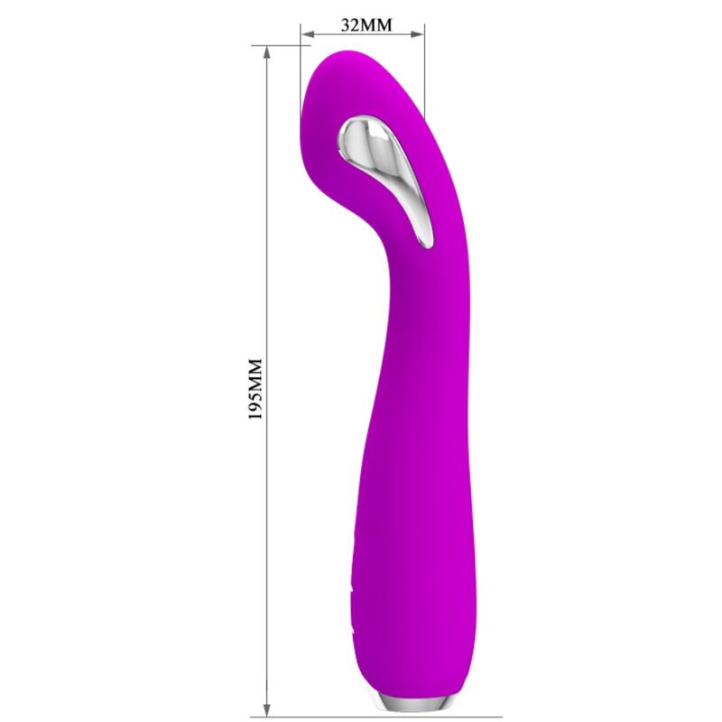 PRETTY LOVE - HECTOR RECHARGEABLE ELECTROSHOCK VIBRATOR WATERPROOF PURPLE - 3