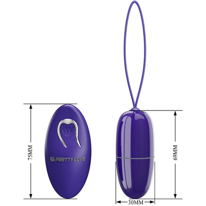 PRETTY LOVE - SELKIE YOUTH MINI VIBRATING EGG VIOLET REMOTE CONTROL - 7