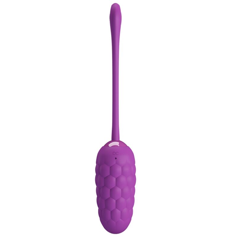 PRETTY LOVE - VIBRATING EGG WITH PURPLE RECHARGEABLE MARINE TEXTURE - 9