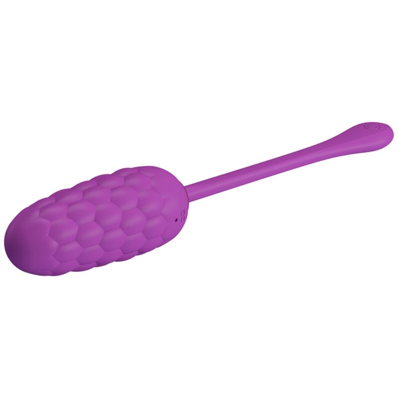 PRETTY LOVE - VIBRATING EGG WITH PURPLE RECHARGEABLE MARINE TEXTURE - 7
