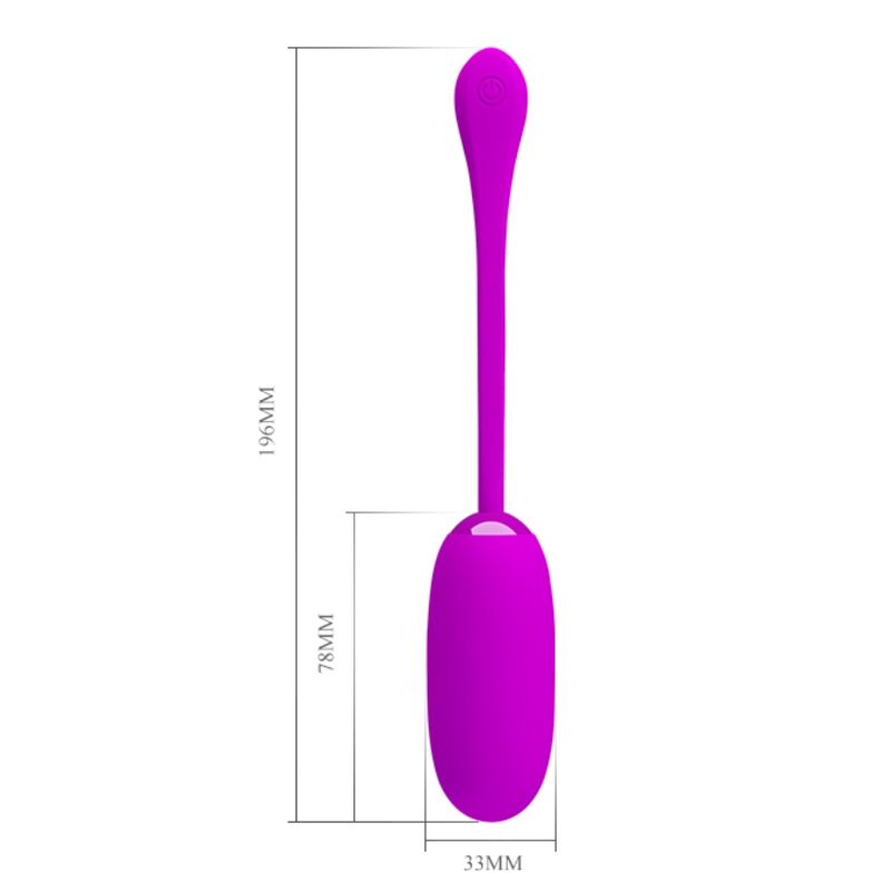 PRETTY LOVE - JULIUS WATERPROOF-RECHARGEABLE VIBRATING EGG PURPLE - 9
