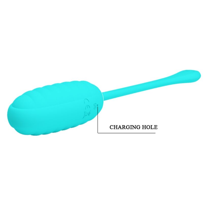 PRETTY LOVE - KIRK RECHARGEABLE VIBRATING EGG LIGHT GREEN - 2