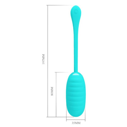 PRETTY LOVE - KIRK RECHARGEABLE VIBRATING EGG LIGHT GREEN - 4