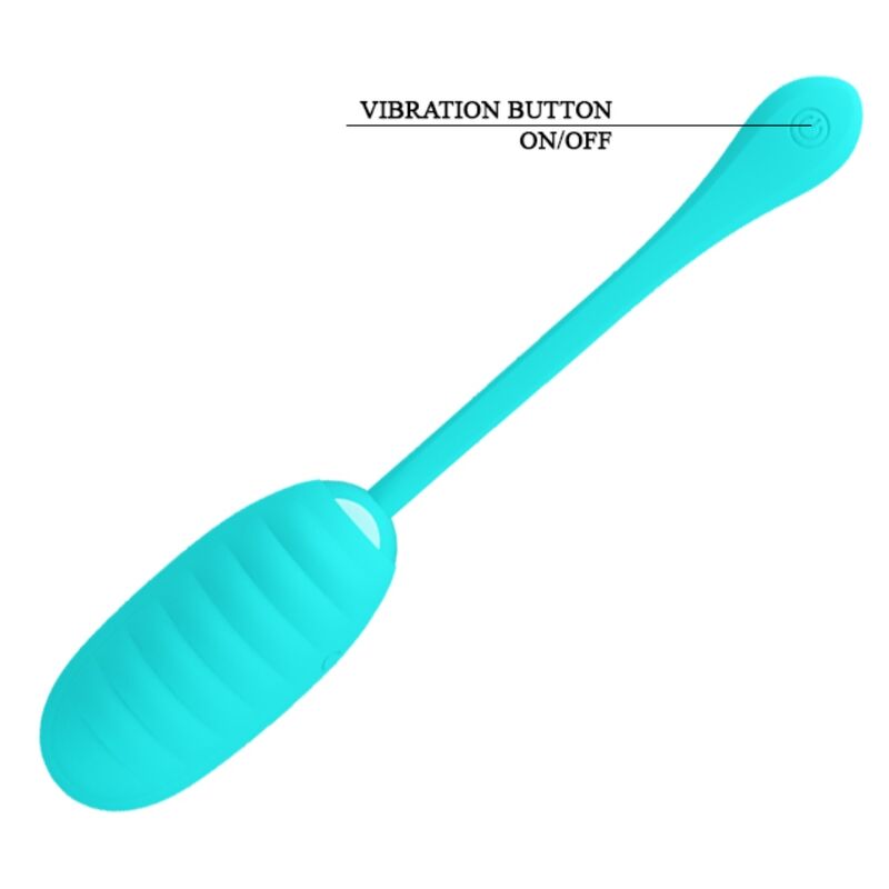 PRETTY LOVE - KIRK RECHARGEABLE VIBRATING EGG LIGHT GREEN - 3
