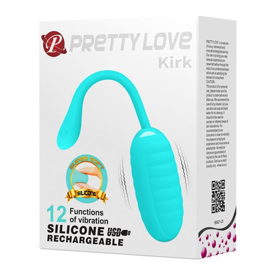 PRETTY LOVE - KIRK RECHARGEABLE VIBRATING EGG LIGHT GREEN - 1
