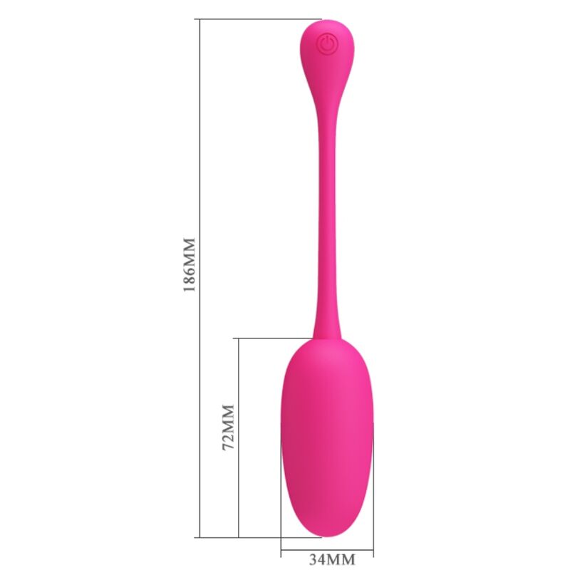 PRETTY LOVE - KNUCKER PINK RECHARGEABLE VIBRATING EGG - 1