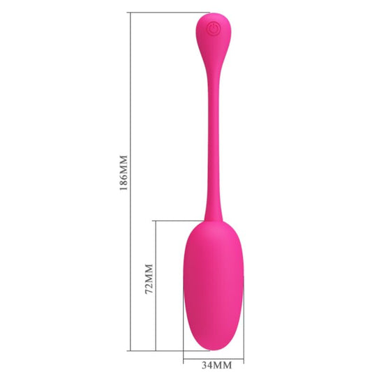 PRETTY LOVE - KNUCKER PINK RECHARGEABLE VIBRATING EGG - 1