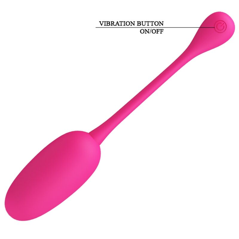 PRETTY LOVE - KNUCKER PINK RECHARGEABLE VIBRATING EGG - 3