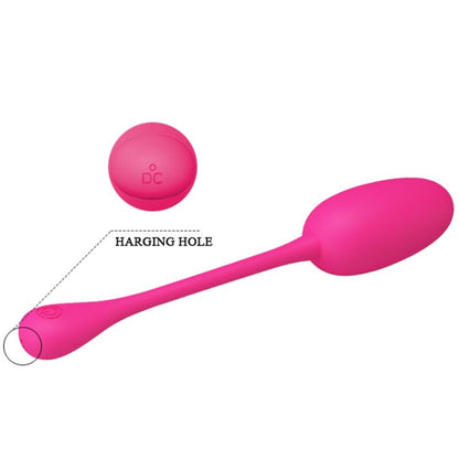 PRETTY LOVE - KNUCKER PINK RECHARGEABLE VIBRATING EGG - 7