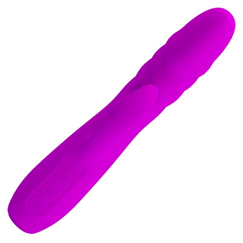 PRETTY LOVE - MELANIE PURPLE RECHARGEABLE RABBIT VIBRATOR - 4