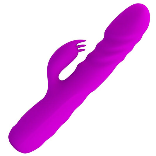 PRETTY LOVE - MELANIE PURPLE RECHARGEABLE RABBIT VIBRATOR - 1