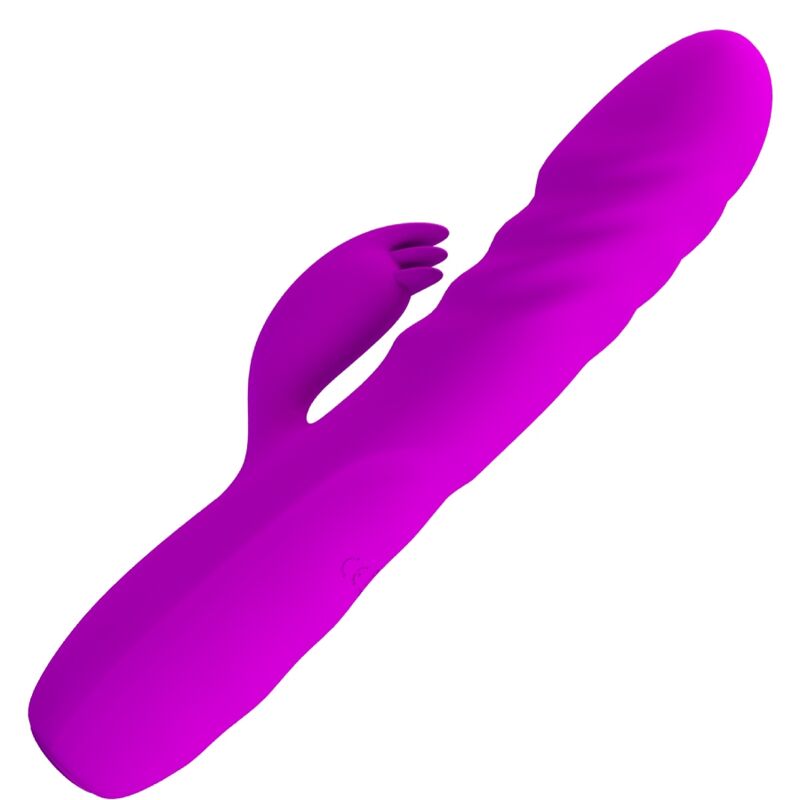 PRETTY LOVE - MELANIE PURPLE RECHARGEABLE RABBIT VIBRATOR - 6
