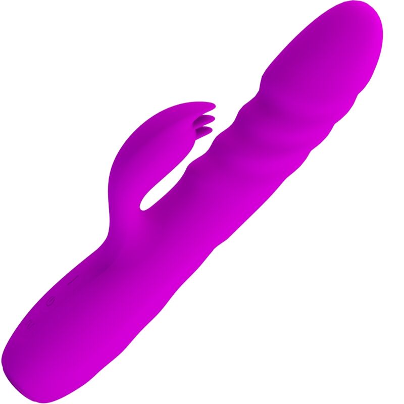 PRETTY LOVE - MELANIE PURPLE RECHARGEABLE RABBIT VIBRATOR - 8