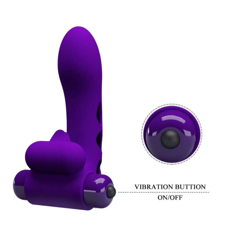 PRETTY LOVE - ORLANDO PURPLE VIBRATOR FINGER COVER - 6