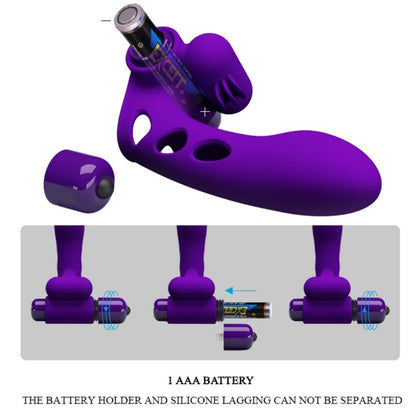 PRETTY LOVE - ORLANDO PURPLE VIBRATOR FINGER COVER - 5