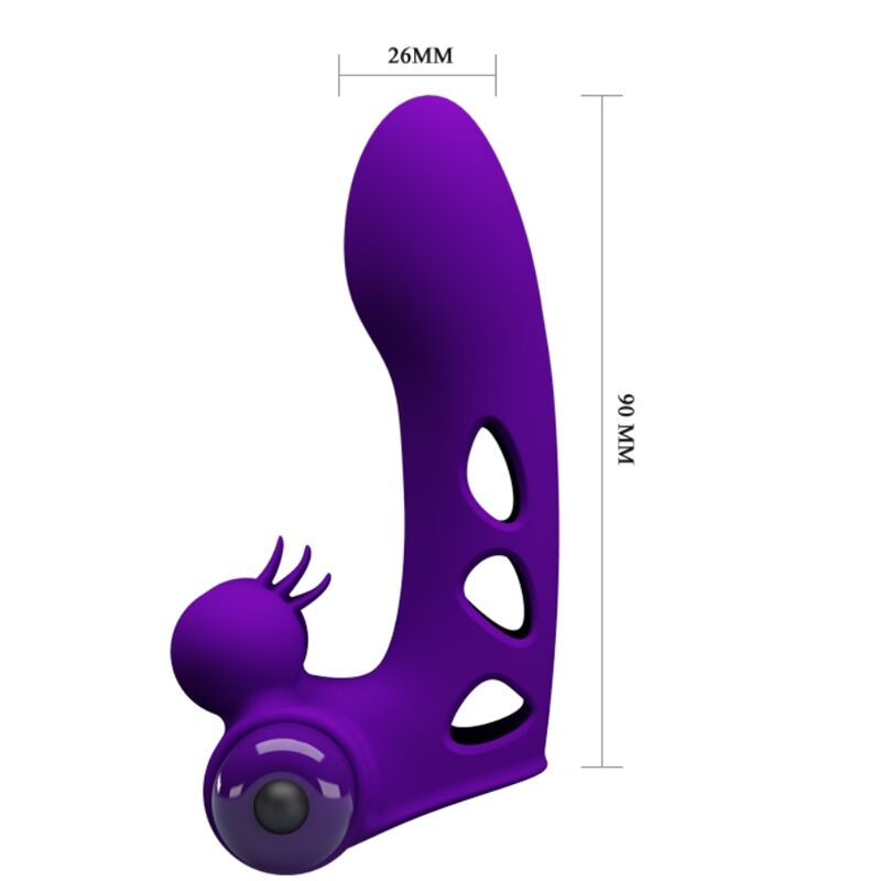 PRETTY LOVE - ORLANDO VIBRATOR FINGER COVER PURPLE