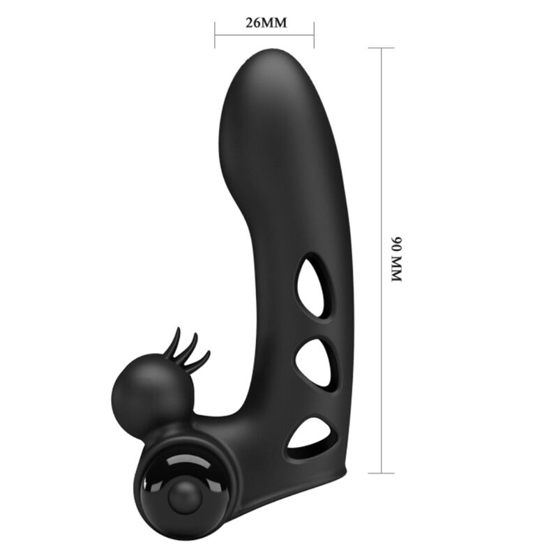 PRETTY LOVE - ORLANDO BLACK VIBRATOR FINGER COVER - 3