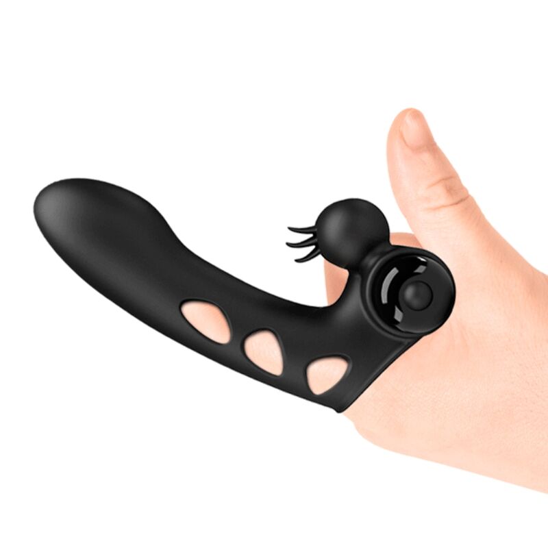 PRETTY LOVE - ORLANDO VIBRATOR FINGER COVER BLACK