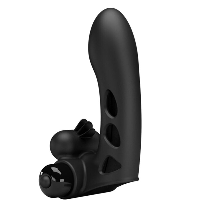 PRETTY LOVE - ORLANDO VIBRATOR FINGER COVER BLACK