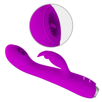 PRETTY LOVE - RACHEL RECHARGEABLE VIBRATOR WITH STIMULATING WAVES PURPLE - 8