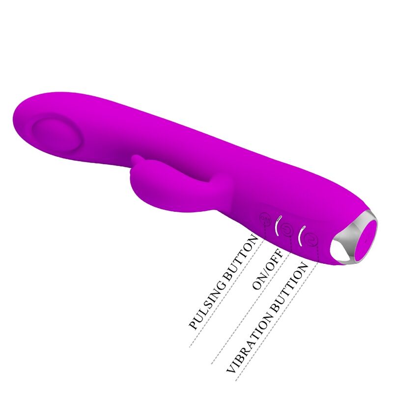 PRETTY LOVE - REGINA VIBRATOR - RECHARGEABLE STIMULATING WAVES PURPLE - 12