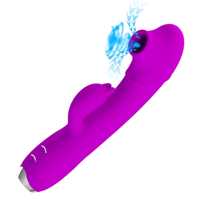 PRETTY LOVE - REGINA VIBRATOR - RECHARGEABLE STIMULATING WAVES PURPLE - 3