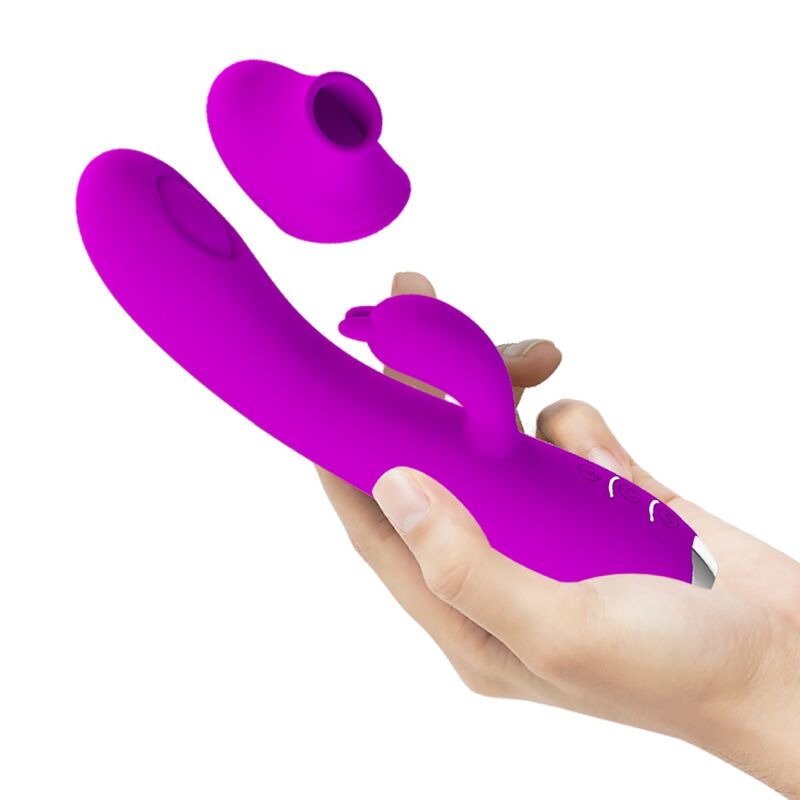 PRETTY LOVE - REGINA VIBRATOR - RECHARGEABLE STIMULATING WAVES PURPLE - 6