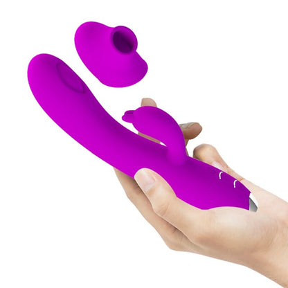 PRETTY LOVE - REGINA VIBRATOR - RECHARGEABLE STIMULATING WAVES PURPLE - 6