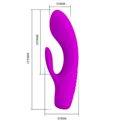 PRETTY LOVE - TIM PURPLE RECHARGEABLE VIBRATOR - 6