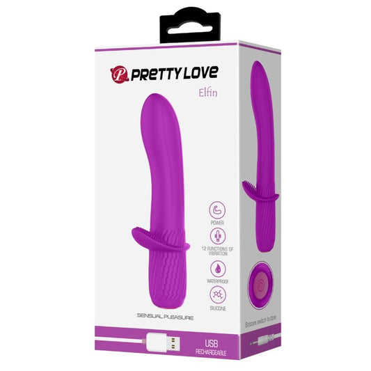 PRETTY LOVE - TROY PURPLE RECHARGEABLE VIBRATOR - 1
