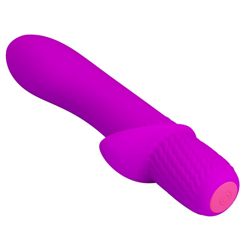 PRETTY LOVE - TROY PURPLE RECHARGEABLE VIBRATOR - 4