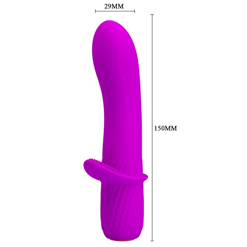 PRETTY LOVE - TROY PURPLE RECHARGEABLE VIBRATOR - 5