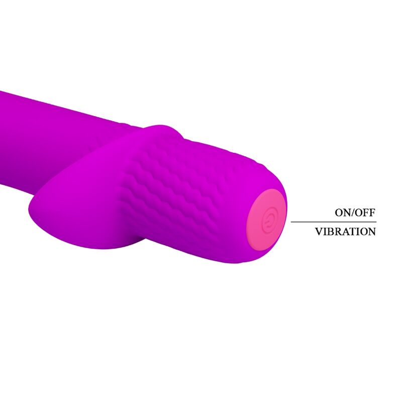 PRETTY LOVE - TROY PURPLE RECHARGEABLE VIBRATOR - 6