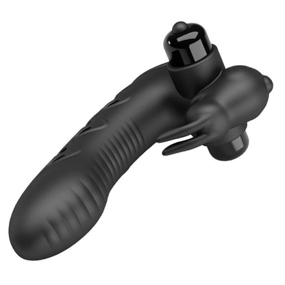 PRETTY LOVE - VANCE BLACK RABBIT VIBRATOR FINGER COVER - 8
