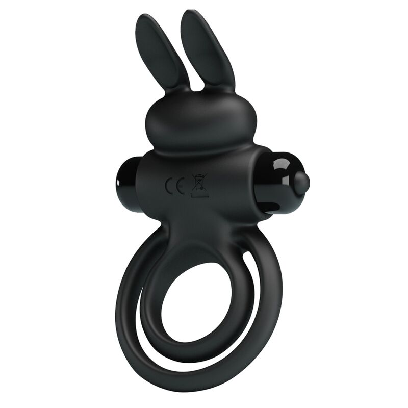 PRETTY LOVE - VIBRATOR III RABBIT RING FOR BLACK PENIS - 5