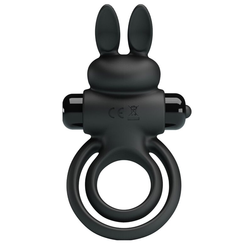 PRETTY LOVE - VIBRATOR III RABBIT RING FOR BLACK PENIS - 4