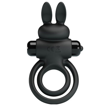 PRETTY LOVE - VIBRATOR III RABBIT RING FOR BLACK PENIS - 4