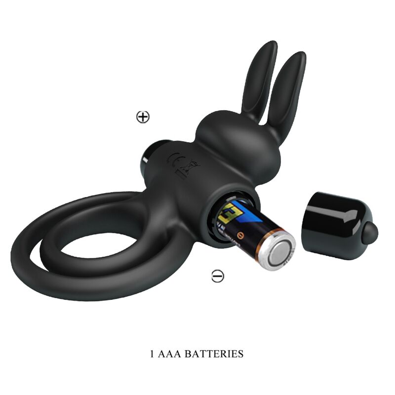PRETTY LOVE - VIBRATOR III RABBIT RING FOR BLACK PENIS - 2