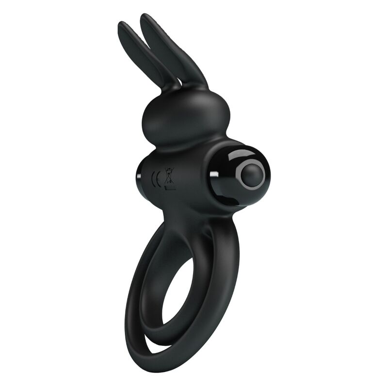 PRETTY LOVE - VIBRATOR III RABBIT RING FOR BLACK PENIS - 1