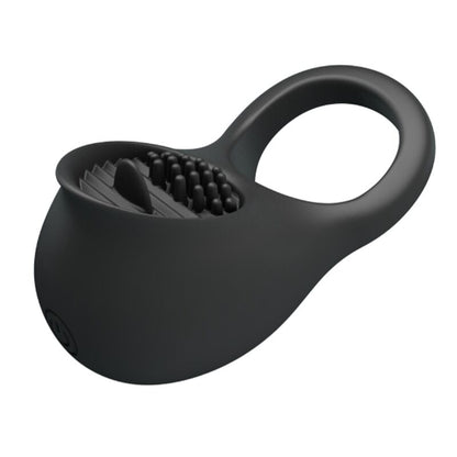 PRETTY LOVE - VIBRATING PENIS RING WITH BLACK TONGUE - 7