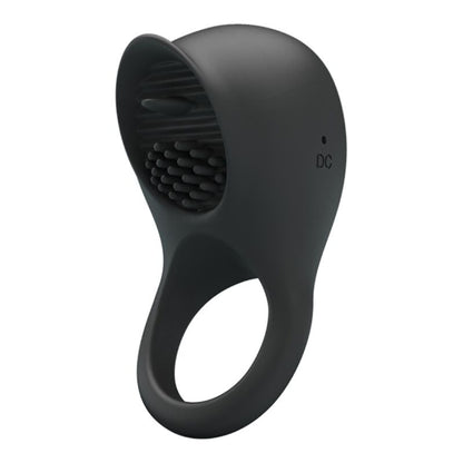 PRETTY LOVE - VIBRATING PENIS RING WITH BLACK TONGUE - 1