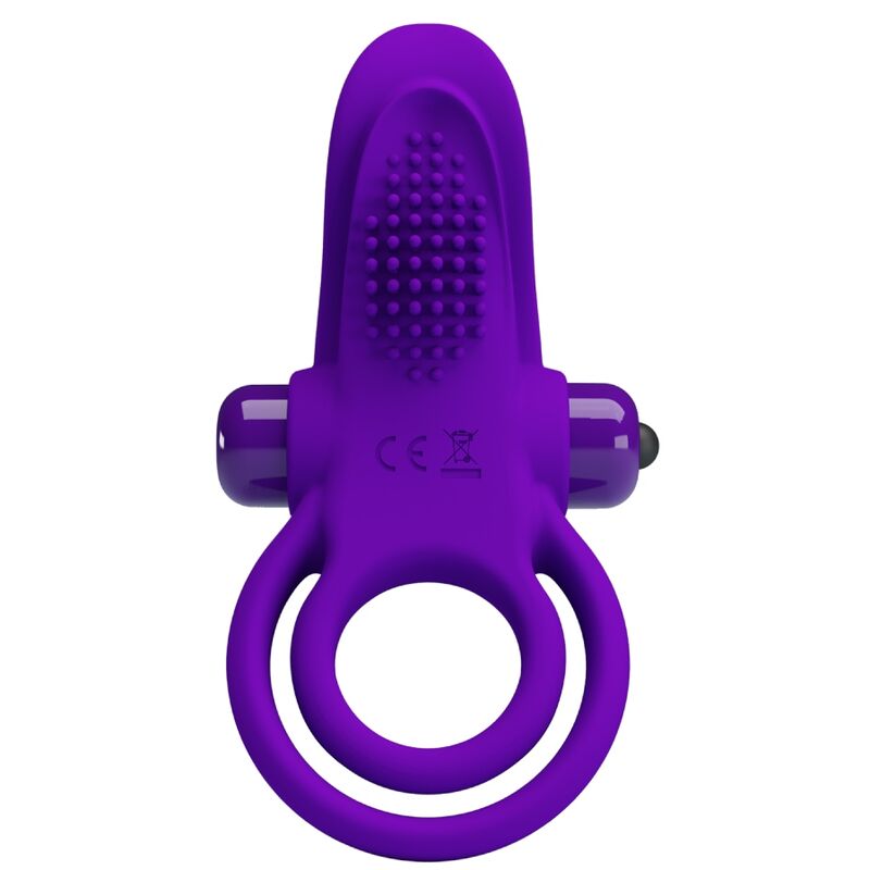 PRETTY LOVE - PURPLE VIBRATING PENIS RING - 4