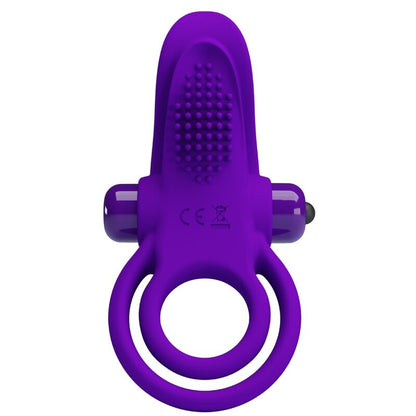 PRETTY LOVE - PURPLE VIBRATING PENIS RING - 4