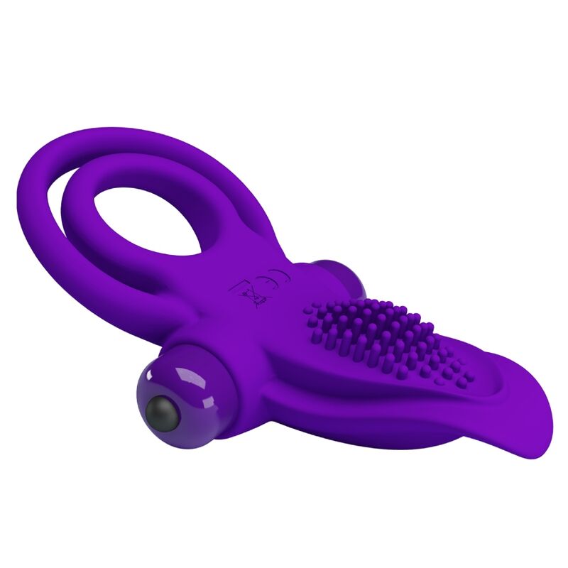 PRETTY LOVE - PURPLE VIBRATING PENIS RING - 3
