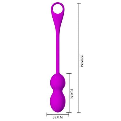 PRETTY LOVE - ELVIRA RECHARGEABLE VIBRATING BALLS PURPLE - 6