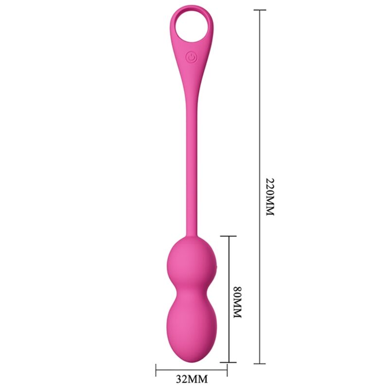 PRETTY LOVE - ELVIRA PINK RECHARGEABLE VIBRATING BALLS - 3