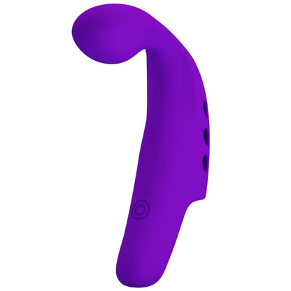 PRETTY LOVE - GORGON PURPLE RECHARGEABLE FINGER VIBRATOR - 10
