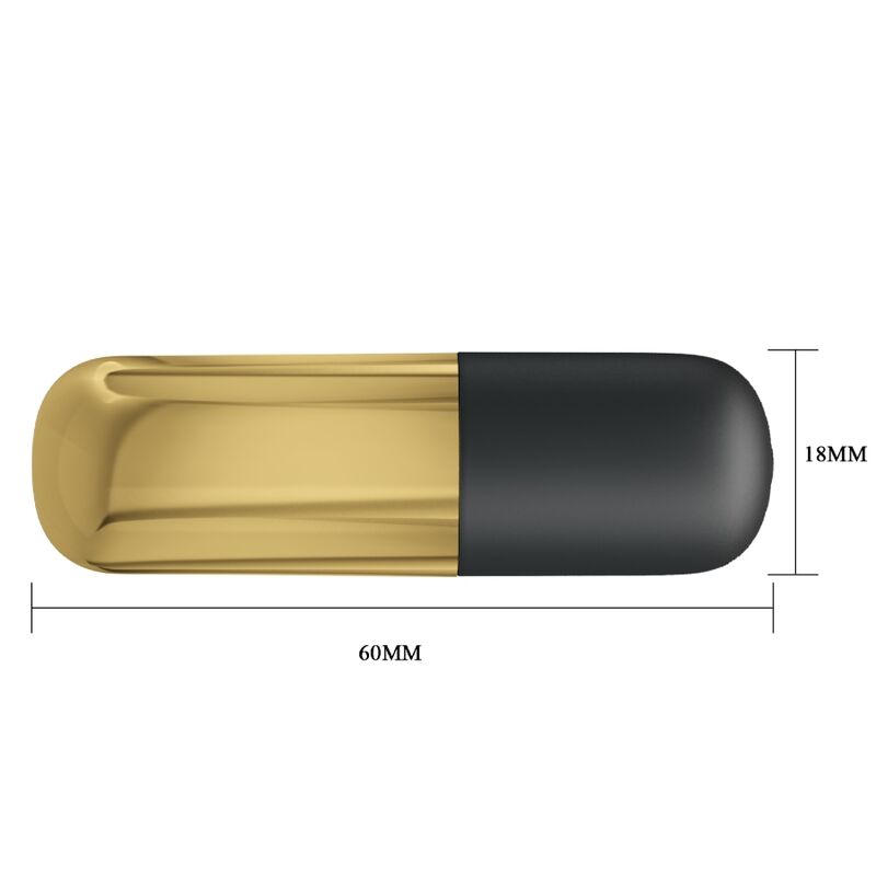 PRETTY LOVE - GOLDEN RECHARGEABLE BULLET VIBRATOR - 4