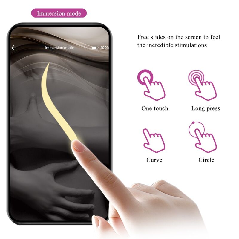 PRETTY LOVE - NYMPH VIBRATING EGG APP CONTROLLED PURPLE - 3
